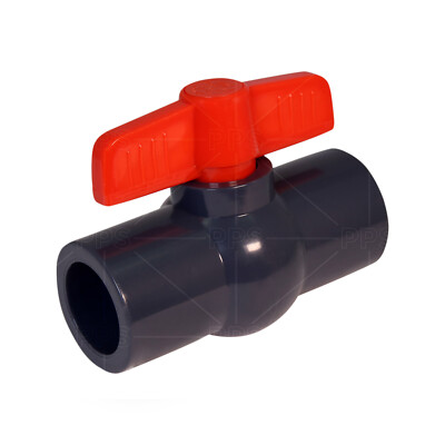 1/2''-4''in Red T-Handle Solvent Connection PVC Ball Valve 150 WOG Potable Water