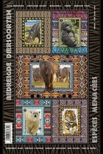 Belgium  2016  Endangered animals Rhino, Elefant, Polar bear  sheetlet  mnh us