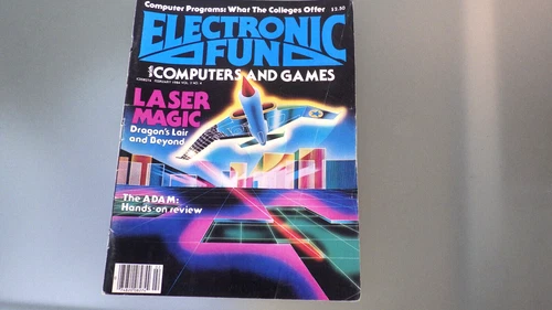 Vtg 1984 ELECTRONIC FUN Computers & Video Game Magazine * Used commodore atari