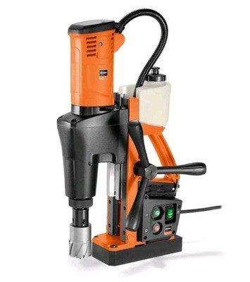 Fein 72706961090 JME USA 202 Magnetic Base Drill 2'' w Annular Cutters & Jacobs