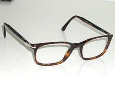 53 18 145 PERSOL 3189-V SLEEK TORTOISE RECTANGULAR EYEGLASSES FRAMES ONLY MINT