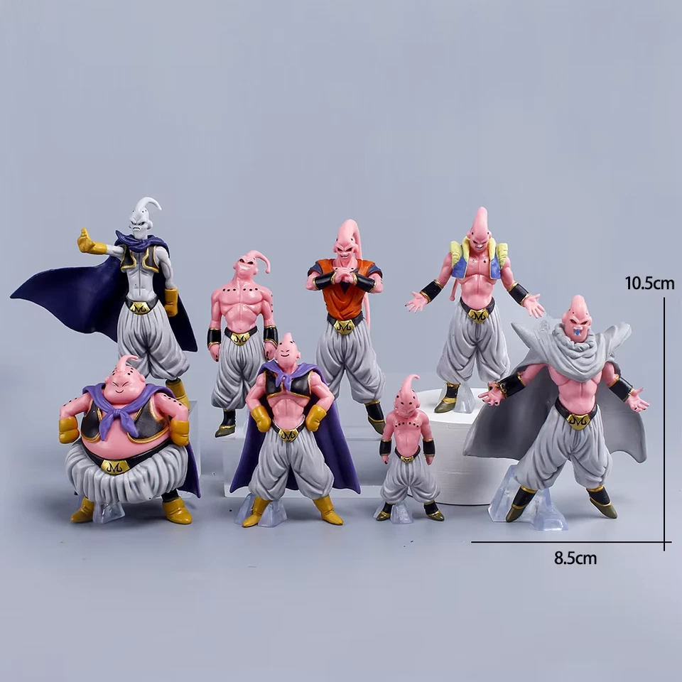 8 pièces/ensemble Dragon Ball Z Majin Buu Figure jouets DBZ Super Saiyan Figurin - Photo 2/3
