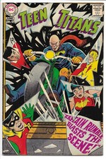 TEEN TITANS #15 FN 6.0 SILVER AGE DC! CAPTAIN RUMBLE! ROBIN! WONDER GIRL! CARDY!