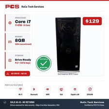 Dell Inspiron 3670 Tower Desktop i7-8700 6-Co...