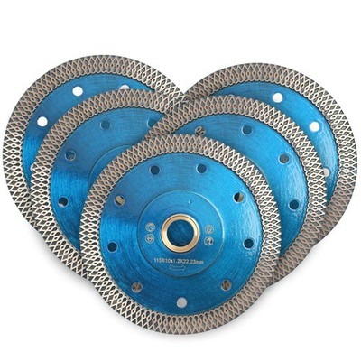 5 Pcs/Box 4.5'' Mesh Thin Turbo Blade Super Thin Tile Diamond Blade for Granit...