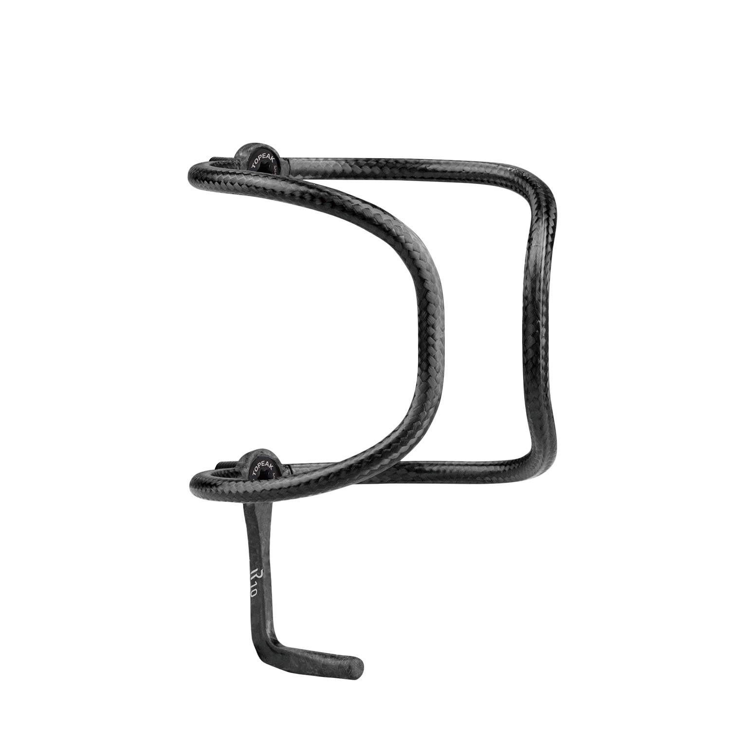 Porte-bidon R10 Fez en carbone noir anti-vibration pour cycliste