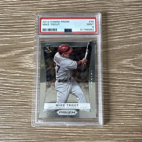 Panini 2012 Prizm Mike Trout #50 PSA 9 Los Angeles Angels Base Set