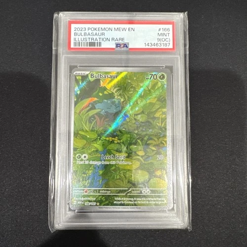 Bulbasaur 166/165 Pokemon Scarlet & Violet 151 PSA 9 OC Cert