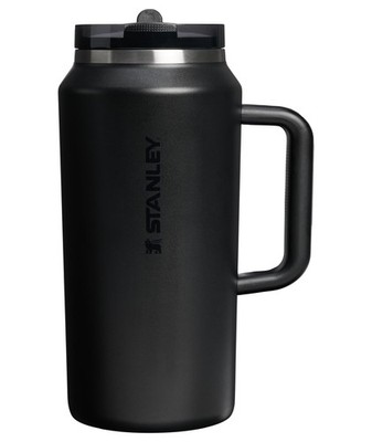 Stainless Steel Tumbler Flip Straw Leakproof Lid 64 oz Stanley