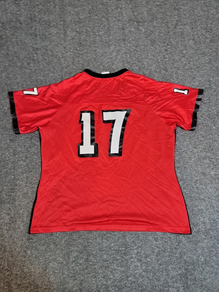 Vtg Nike Team WomenTexas Tech Red Raiders #17 Football Jersey XL Red Black NCAA - Image 2 of 4