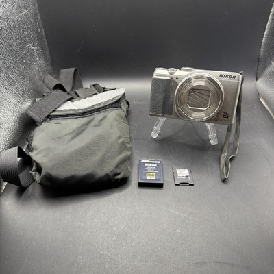 Nikon COOLPIX A900 Silver 20.3MP 35x Zoom Digital Camera - BUNDLE 