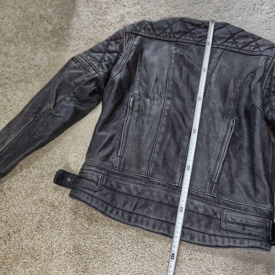 ARLEN NESS Genuine Leather Jacket, Size L Black [Used EXC] ship From JAPAN◎ image 18