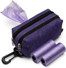 Premium Dog Poop Bag Holder for Leash - Convenient Dog Poop Bag Dispenser with D