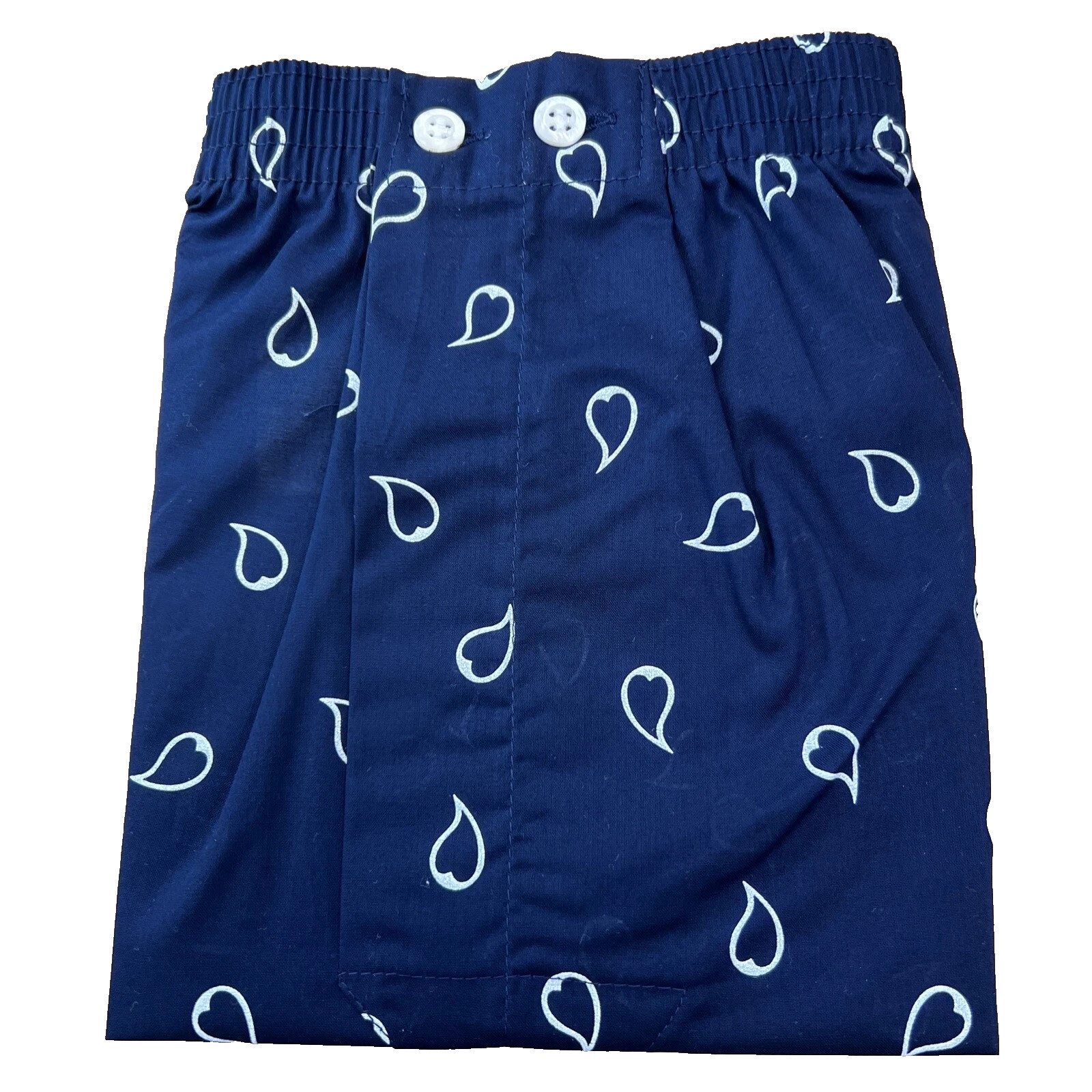 DEREK ROSE MEN'S CLASSIC FIT Woven BOXER Shorts Cotton Medium Blue Drop