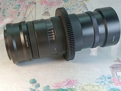 Jupiter-37A 135mm f/3.5 Cine Mod Lens M42 Sony E NEX w/ Follow Focus Gear  