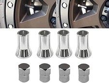 C20018 TR414 - Universal TPMS Chrome Valve Stem Sleeve Covers and Cap Dress Up