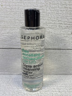 NEW Sephora Triple Action Cleansing Water Zinc Cleanse Purify Eyes & Face