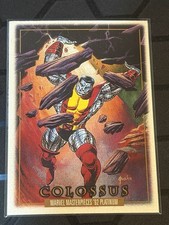 2024 SkyBox Marvel Masterpieces 92 Platinum Colossus #14 Leather