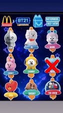 McDonald  s BT21 BTS Happy Meal Toys Set of 8 with VAN Box 2026 