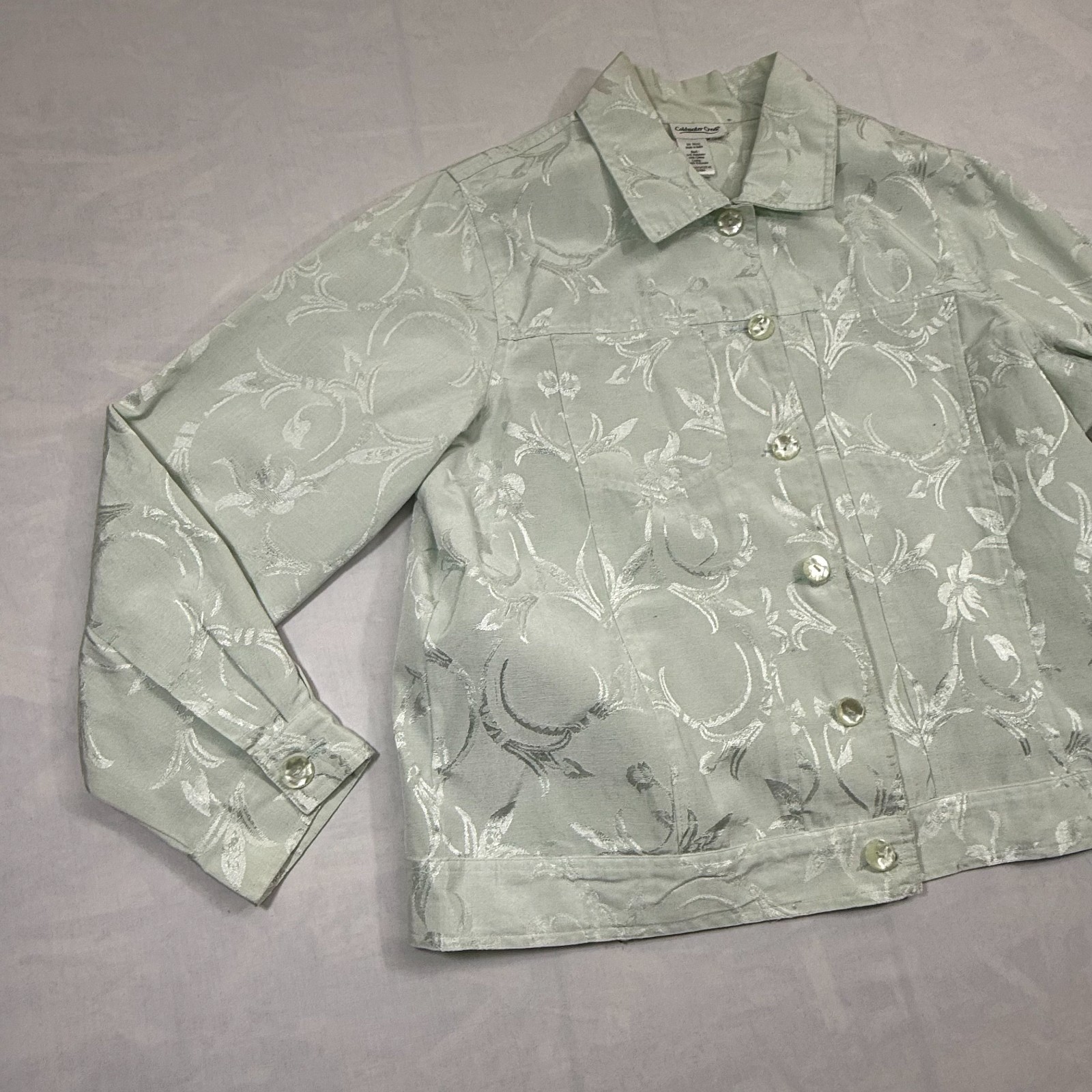 Coldwater Creek Basic Jacket Womens Gray Lined Fl… - image 3