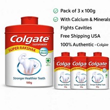 Colgate Cavity Protection Toothpowder 100g x 3 With Calcium Minerals USA
