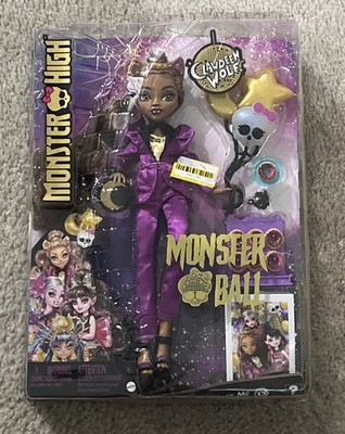 Monster High Clawdeen Wolf Doll in Ball Party Fashion with Themed Accessories