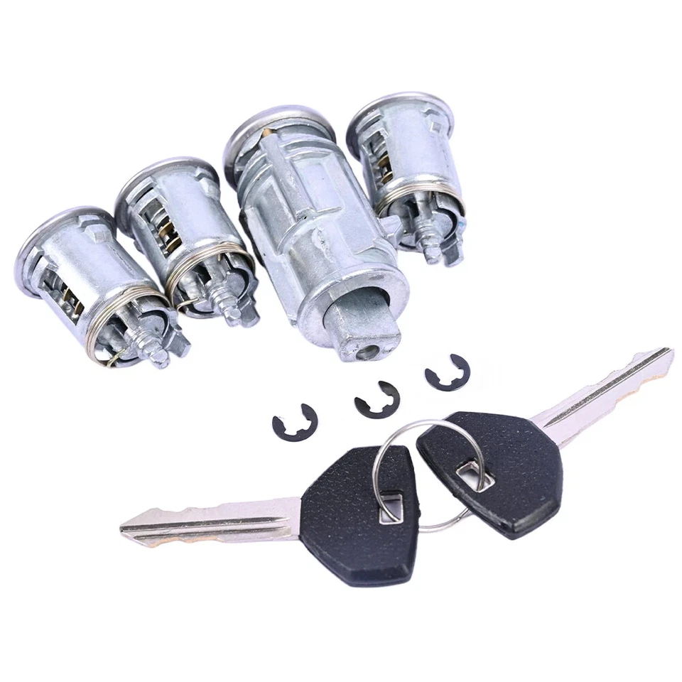 Fits For 2002-06 Jeep TJ New 4864651 Ignition & 3Door Lock Cylinder Set W/2 Keys Foto 3 de 4