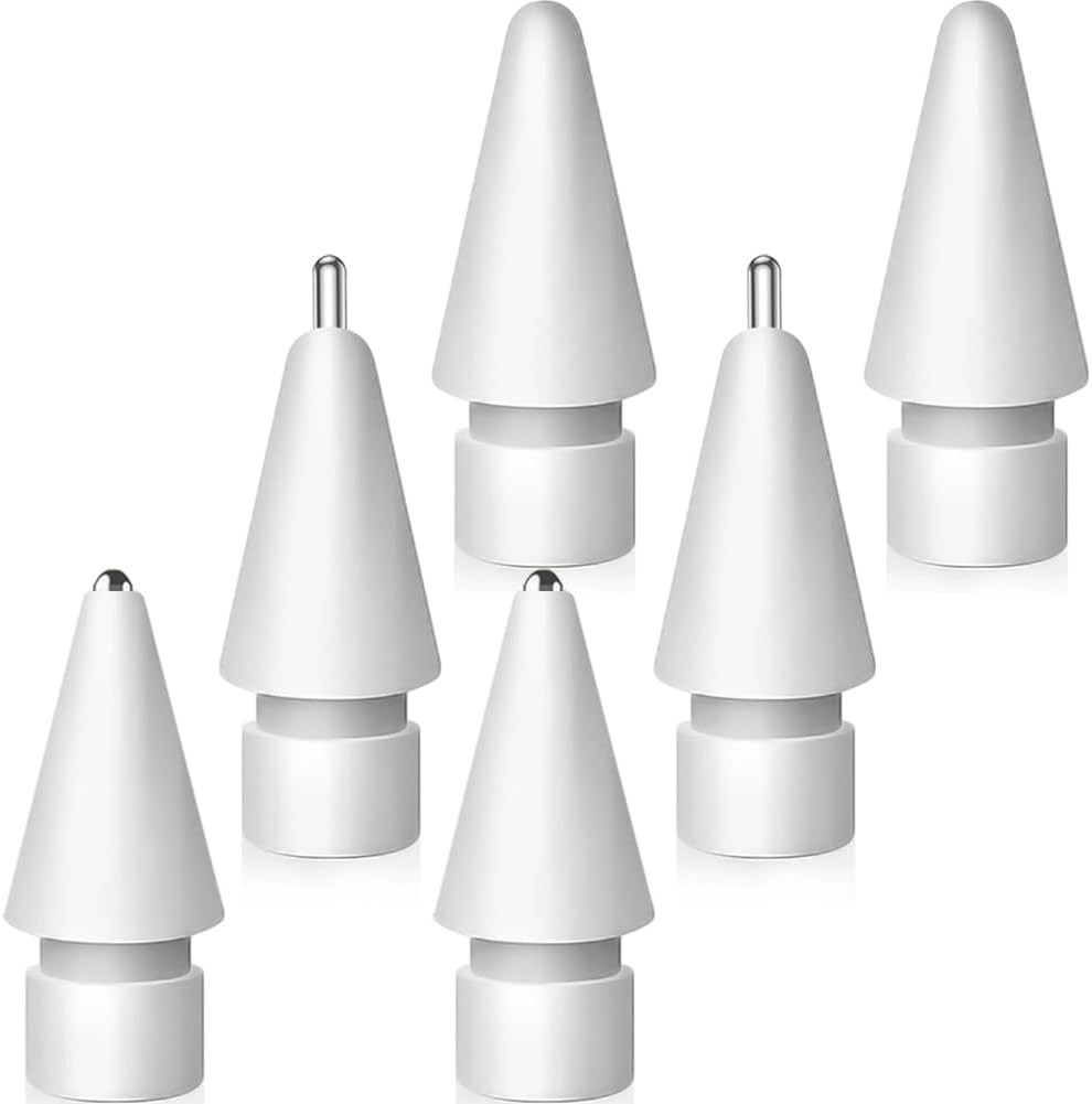 Upgraded Metal Replacement Tips for Apple Pencil Durable No Wear Out