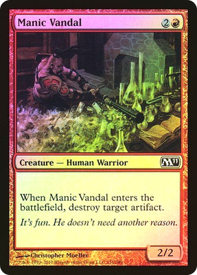 MTG - Manic Vandal - Foil - M11 - Magic the Gathering