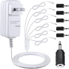 AC DC Adapter Compatible w/ Department 56 Village Accessories 3V Power Plugs 5 