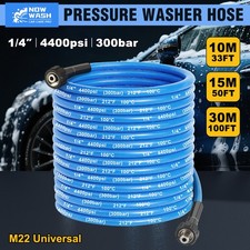 NowWash Pressure Washer Extension Hose M22 Steel Braided High Pressure Cleaning