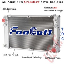3 Row Aluminum Radiator For 1983-1988 Porsche 944 Non-turbo 2.7l 2.5l