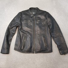 Superdry Mens Jacket XL Black Leather Real He...