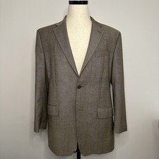 MICHAEL Michael Kors Blazer Men s 40R Gray Windowpane Two-Button Sport Coat