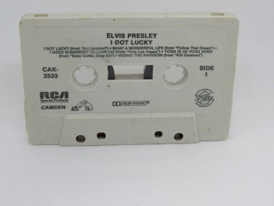 Elvis Presley I Got Lucky Cassette 1971 RCA Camden