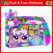 Furby DJ Neon Star Interactive Plush Toy 32" Music Lights Talking Robot Gift
