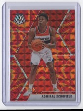2019-20 Panini Mosaic Reactive Orange Prizm Admiral Schofield Rookie Washington