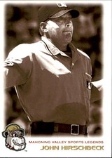 2003 Mahoning Valley Sports Legends Grandstand #8 John Hirschbeck Baseball Card
