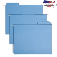 Reinforced Tab Hanging Folders Built-In Labels Heavy Duty 10 Pack Archive Safe