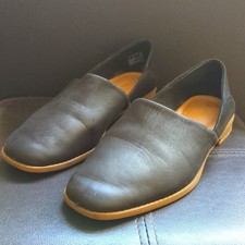 Clarks Pure Belle Black Soft Leather Slip On Comfort Flat Loafer Size 8.5