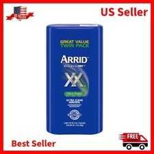 Arrid XX Extra Extra Dry Ultra Clear Aerosol Antiperspirant Deodorant, Twin Pack