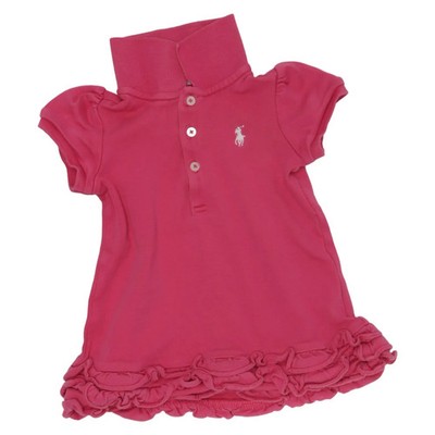 Ralph Lauren, Polokleid, Größe: 74, Pink, Baumwolle, Einfarbig, Mädchen #Cqv