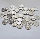 1943 D Higher Grade Roll of 50 VF-AU Lincoln Steel Cents Wheat Penny Cleaned