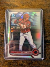 2022 Bowman Draft - Sal Stewart - Chrome Refractor 1st Prospect #BDC-122 Reds