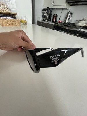 Prada PR17WS 1AB5S049 Women's Sunglasses 49 mm Black / Dark Grey Lens