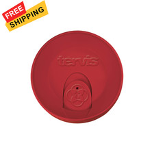 Tervis Travel Lid Made in USA Double Walled Fits 16 oz Tumblers, Red