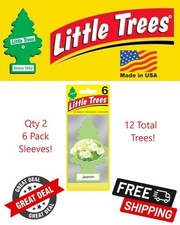 Little Trees 60433 Jasmin Scented Hanging Multi Purpose Air Freshener - 12 Pack 