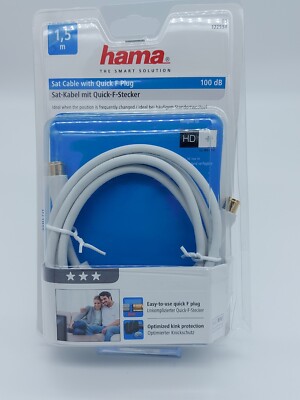 Sat Kabel Antenne mit Quick F Stecker        100 dB F Plug Easy! Diseq