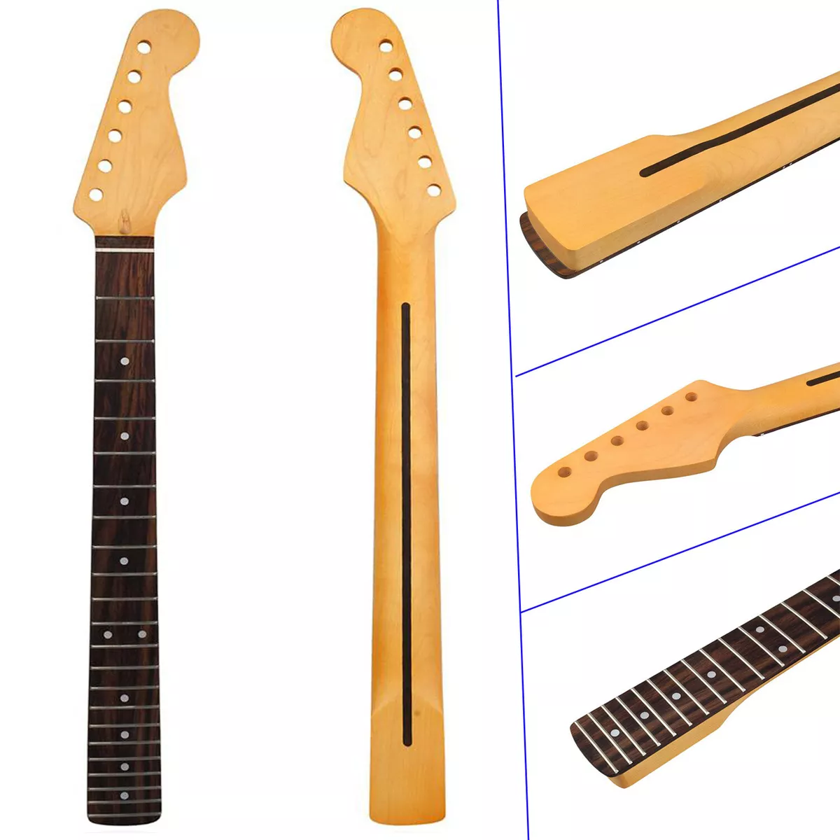 Electric Guitar Neck Maple 22 Fret for ST Guitar replacement eBay
