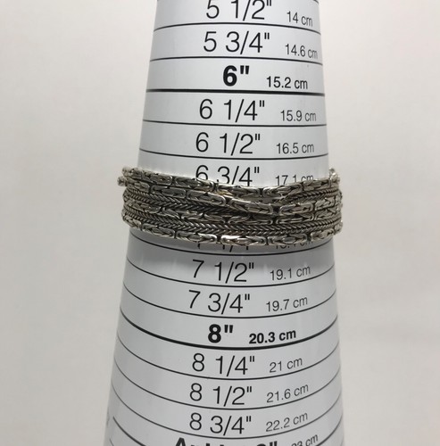 Silpada Go Gorgeous Multi Strand Sterling Silver Byzantine Bracelet, 7.25" - Picture 16 of 16